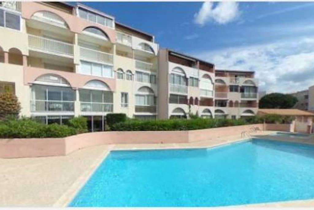 Amouvera C14, T2 Vue Mer, Piscine, Clim, Parking Agde Εξωτερικό φωτογραφία